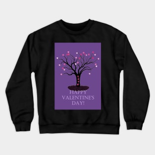 Valentine Tree Card Crewneck Sweatshirt